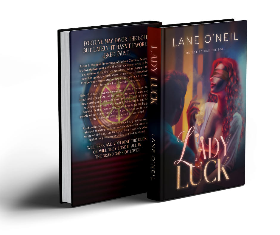 Lady Luck book cover front and back
