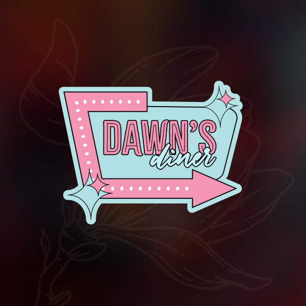 Dawn's Diner sticker