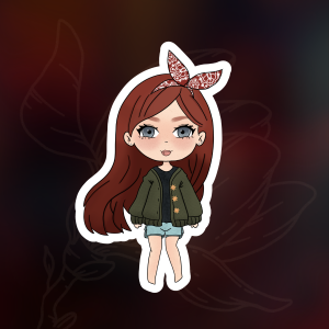 Bree Chibi style sticker